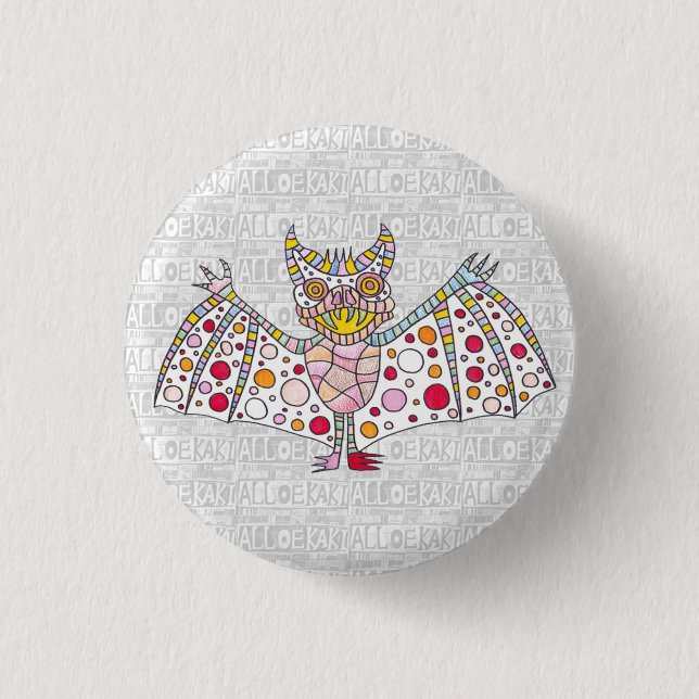 Bat Pinback Button (Front)