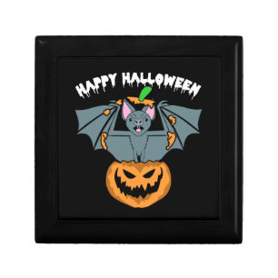 Bat Pumpkin Halloween Outfit Men Women Kids Gift Box