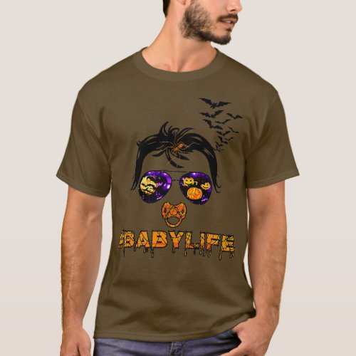 Bat Pumpkin Spider Baby Boy Life Halloween Matchin T_Shirt