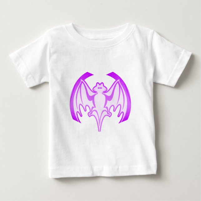 Bat Purple Inv The MUSEUM Zazzle Gifts Baby T-Shirt (Front)