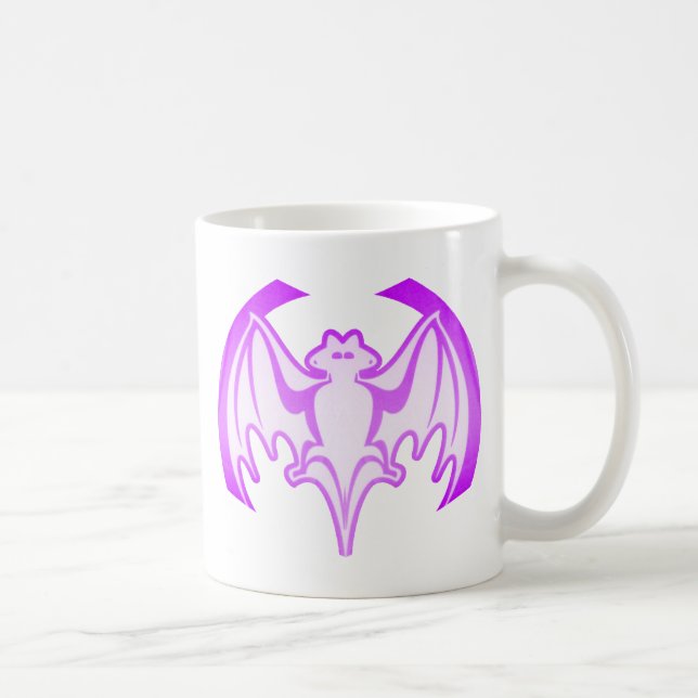 Bat Purple Inv The MUSEUM Zazzle Gifts Coffee Mug (Right)