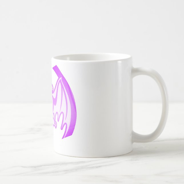 Bat Purple Inv The MUSEUM Zazzle Gifts Coffee Mug (Right)