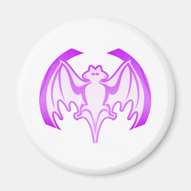 Bat Purple Inv The MUSEUM Zazzle Gifts Magnet (Front)