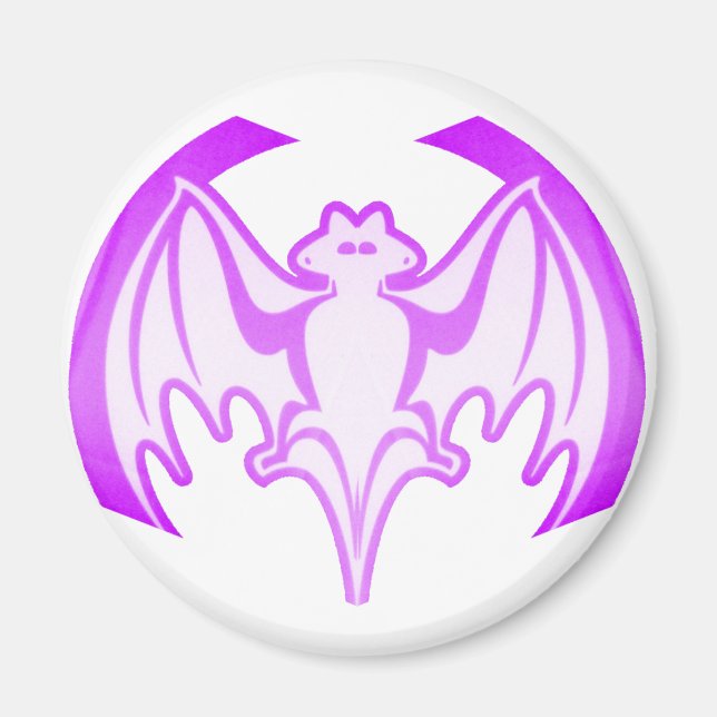 Bat Purple Inv The MUSEUM Zazzle Gifts Magnet (Front)