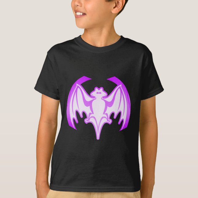 Bat Purple Inv The MUSEUM Zazzle Gifts T-Shirt (Front)