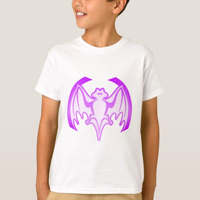 Bat Purple Inv The MUSEUM Zazzle Gifts T-Shirt (Front)