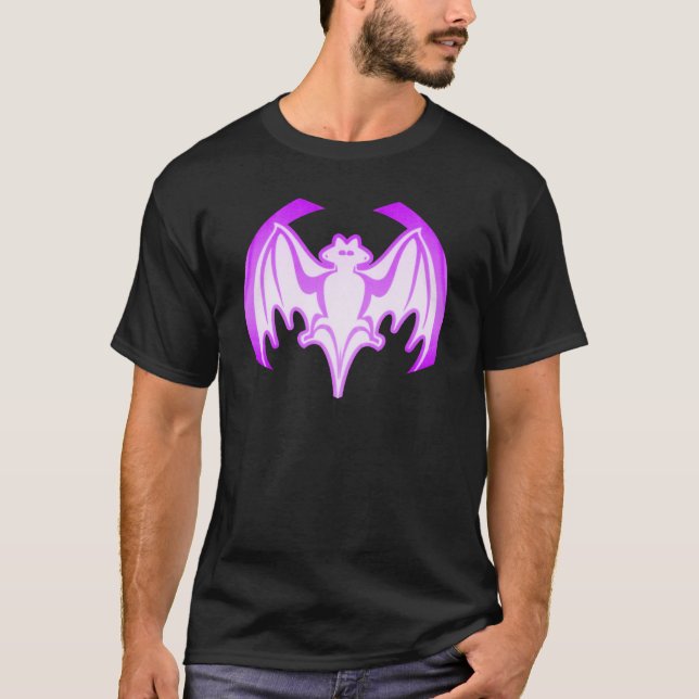 Bat Purple Inv The MUSEUM Zazzle Gifts T-Shirt (Front)