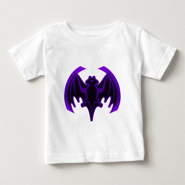 Bat Purple The MUSEUM Zazzle Gifts Baby T-Shirt (Front)