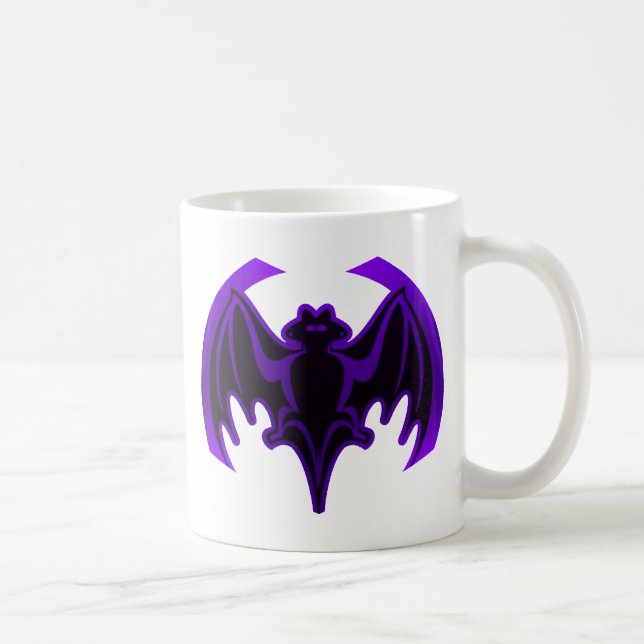 Bat Purple The MUSEUM Zazzle Gifts Coffee Mug (Right)