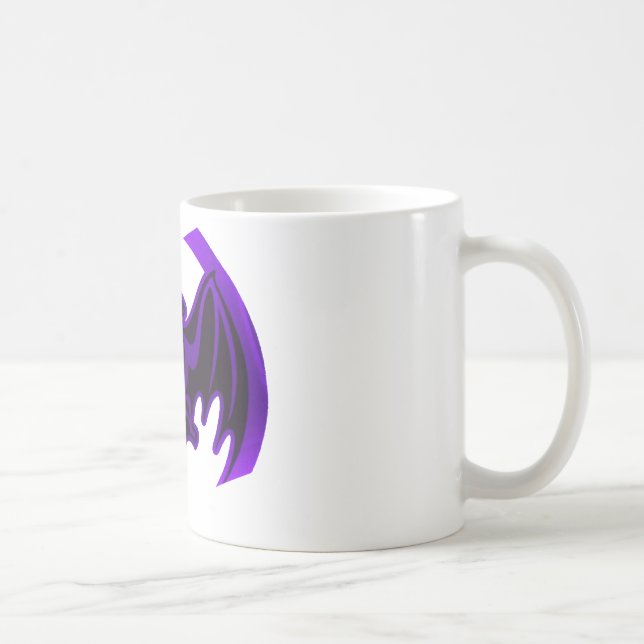 Bat Purple The MUSEUM Zazzle Gifts Coffee Mug (Right)