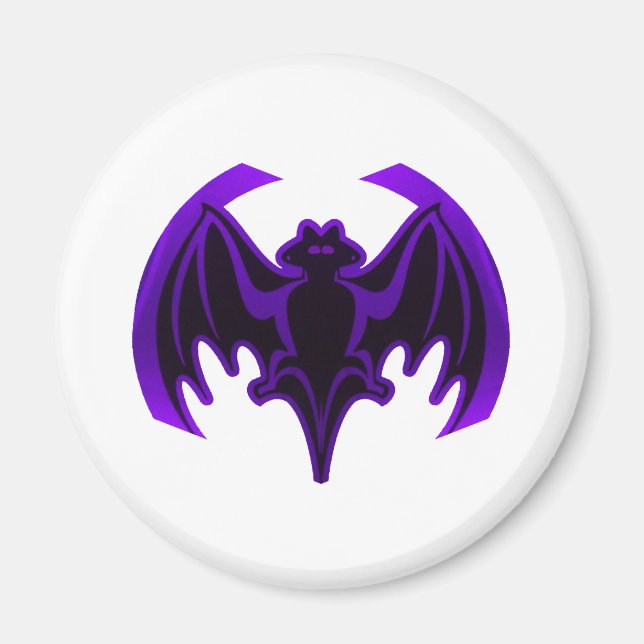 Bat Purple The MUSEUM Zazzle Gifts Magnet (Front)
