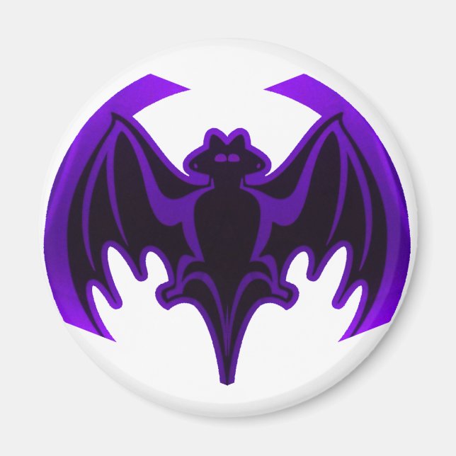 Bat Purple The MUSEUM Zazzle Gifts Magnet (Front)