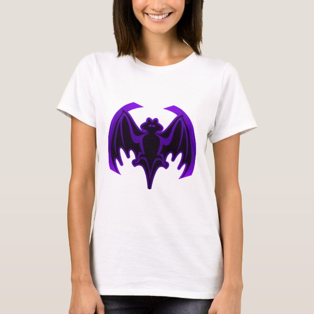 Bat Purple The MUSEUM Zazzle Gifts T-Shirt (Front)