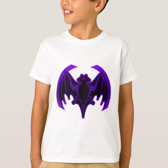 Bat Purple The MUSEUM Zazzle Gifts T-Shirt (Front)