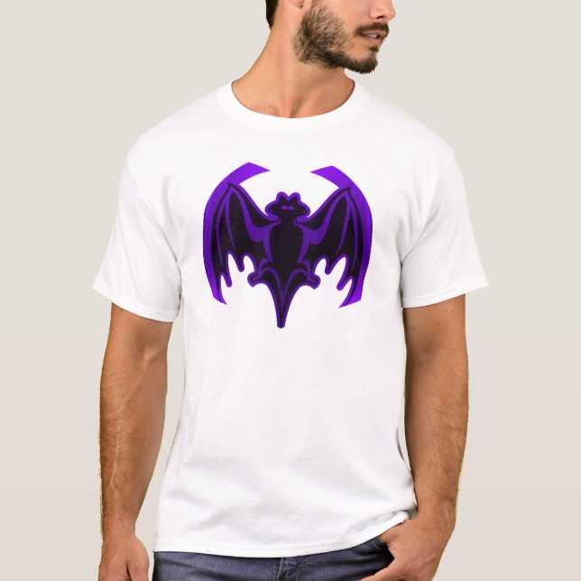 Bat Purple The MUSEUM Zazzle Gifts T-Shirt (Front)