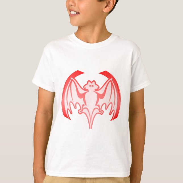 Bat Red Inv MUSEUM Zazzle Gifts T-Shirt (Front)
