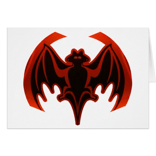 Bat Red The MUSEUM Zazzle Gifts (Front Horizontal)