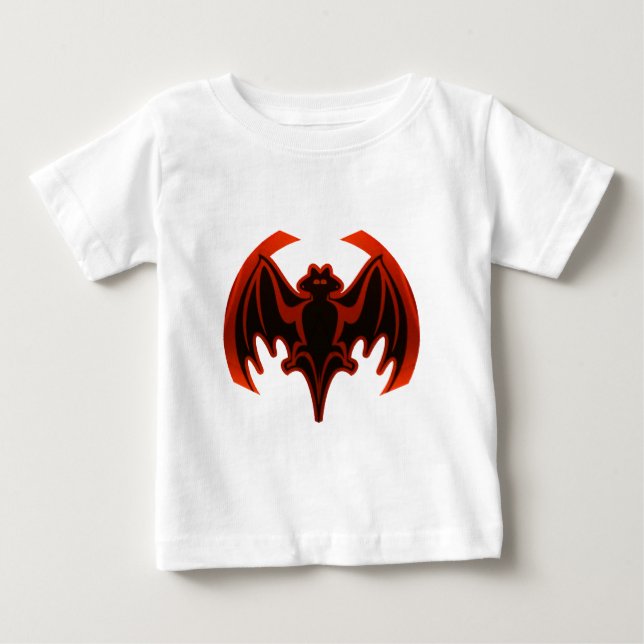 Bat Red The MUSEUM Zazzle Gifts Baby T-Shirt (Front)