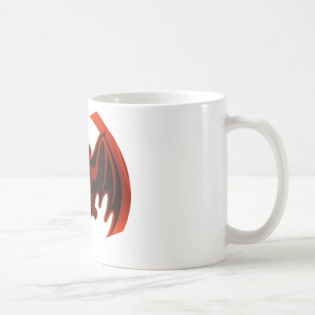 Bat Red The MUSEUM Zazzle Gifts Coffee Mug (Right)