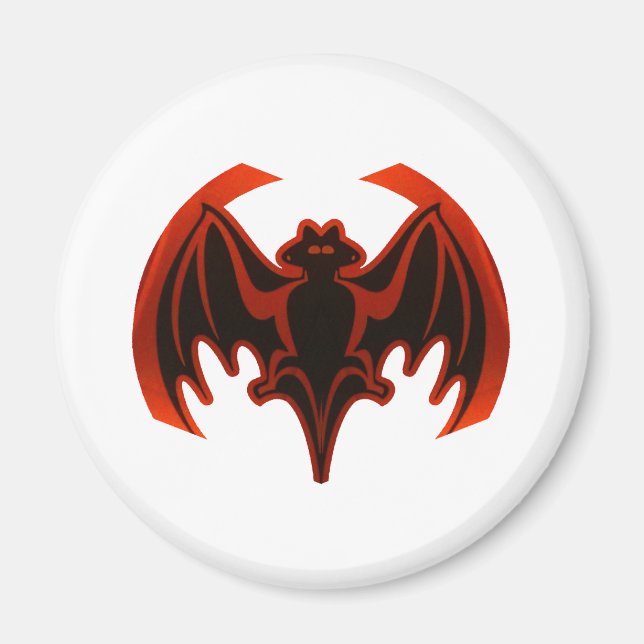 Bat Red The MUSEUM Zazzle Gifts Magnet (Front)