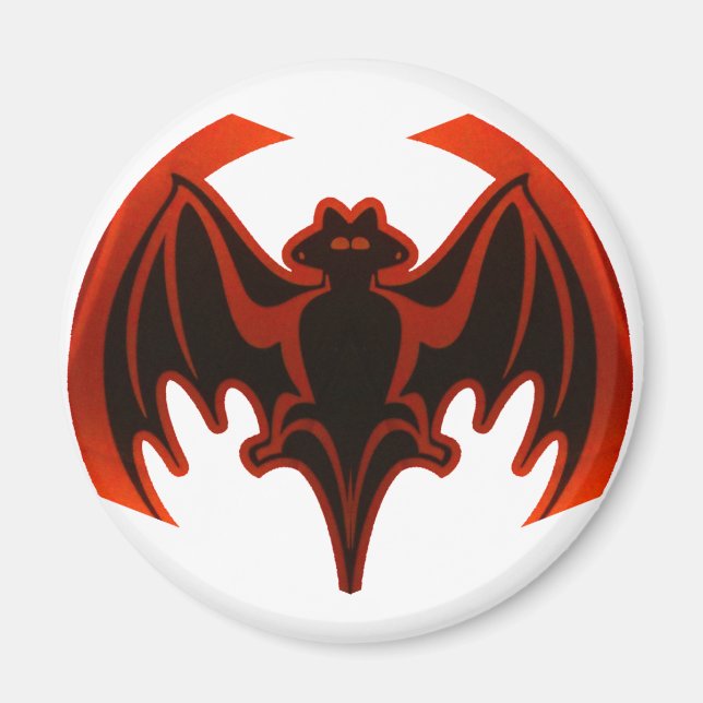 Bat Red The MUSEUM Zazzle Gifts Magnet (Front)