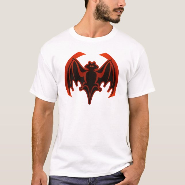 Bat Red The MUSEUM Zazzle Gifts T-Shirt (Front)