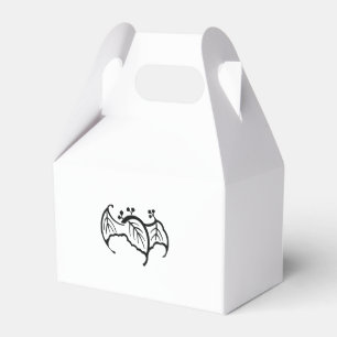 Bat shaped paulownia favor boxes