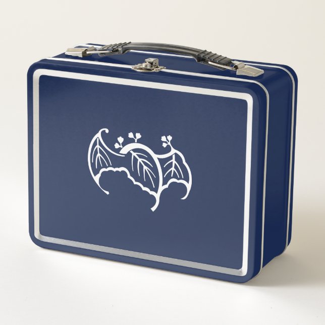 Bat shaped paulownia metal lunch box (Front)