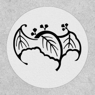 Bat shaped paulownia patch