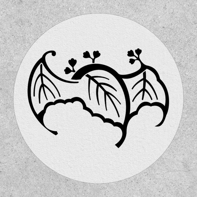 Bat shaped paulownia patch (Front)