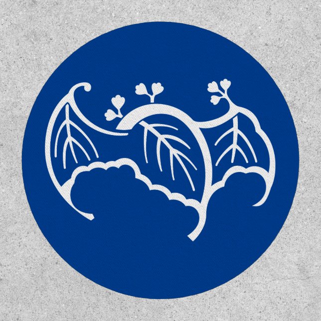 Bat shaped paulownia patch (Front)