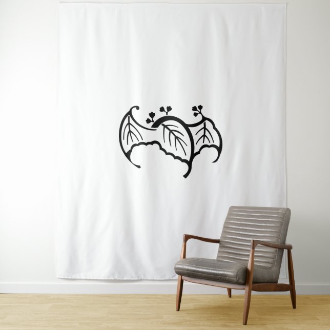 Bat shaped paulownia tapestry (In Situ)