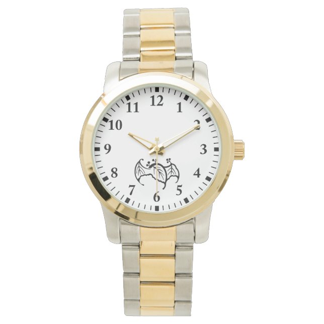 Bat shaped paulownia watch (Front)
