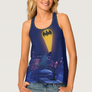 Bat Signal Over Gotham Tank Top