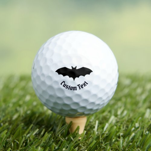 Bat Silhouette Golf Balls