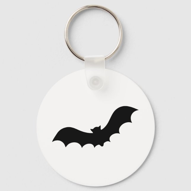 Bat Silhouette Keychain (Front)