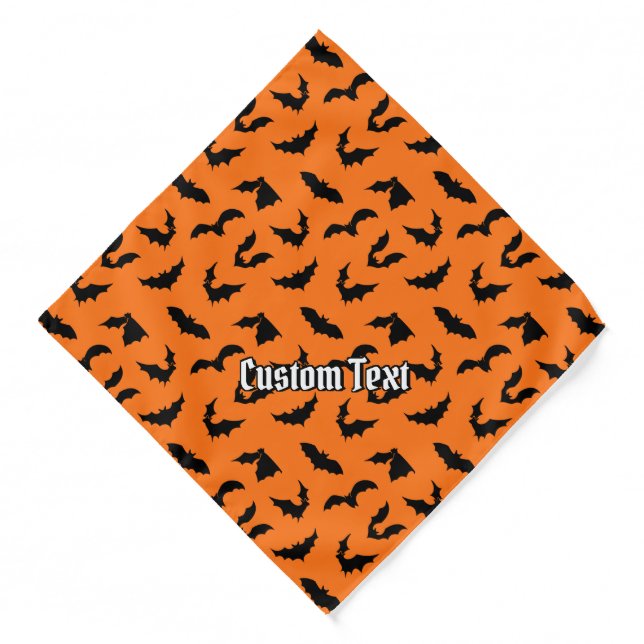 Bat Silhouettes Pattern Bandana (Front)