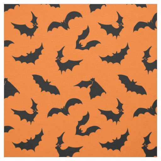Bat Silhouettes Pattern Fabric