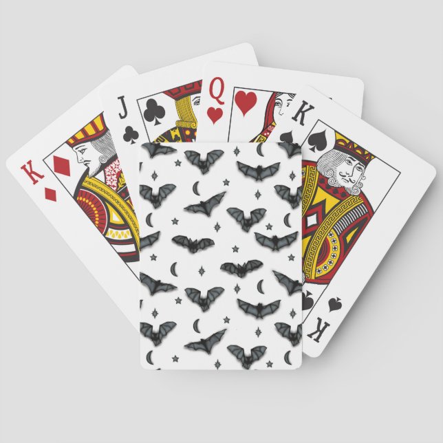 Bat Silhouettes Playing Cards (Back)