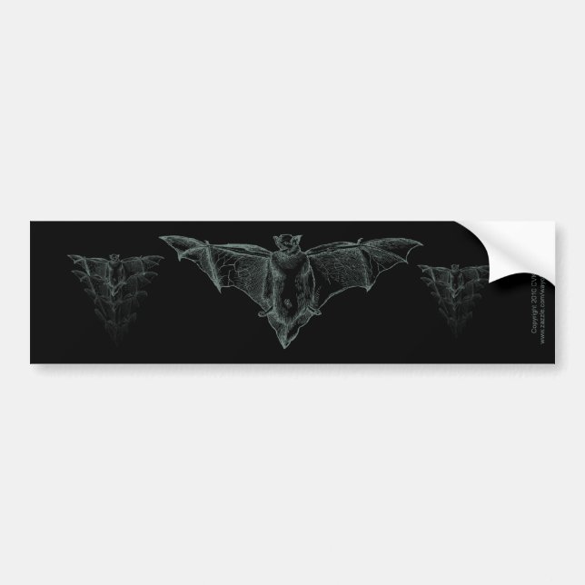 Bat Smoke Bumper Sticker (Front)