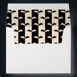 Bat Stripes Envelope<br><div class="desc">Antique white and black bat stripe pattern.</div>