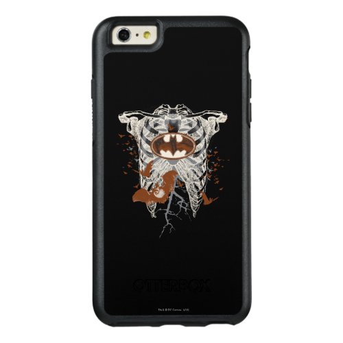 Bat Symbol Ribcage Vintage Collage OtterBox iPhone 66s Plus Case