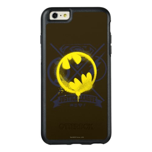 Bat Symbol Tagged Over Justice League OtterBox iPhone 66s Plus Case