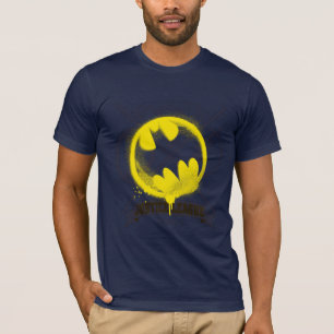Bat Symbol Tagged Over Justice League T-Shirt