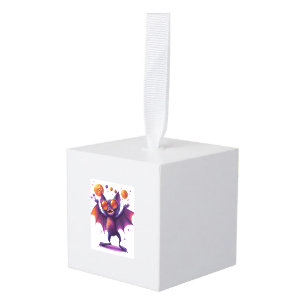 Bat-tastic Party Cube Ornament