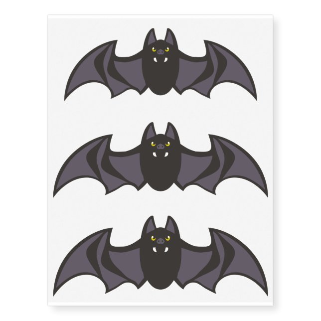 Bat Temporary Tattoos (Front)