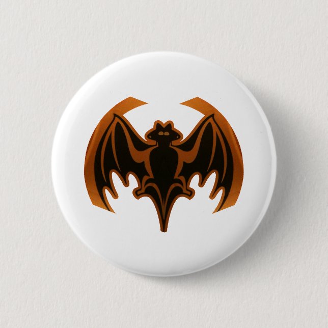 Bat The MUSEUM Zazzle Gifts Button (Front)