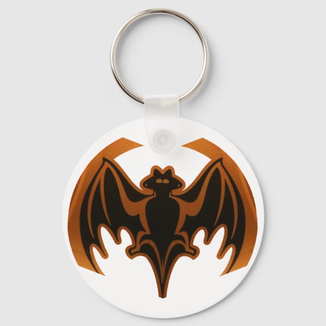 Bat The MUSEUM Zazzle Gifts Keychain (Front)