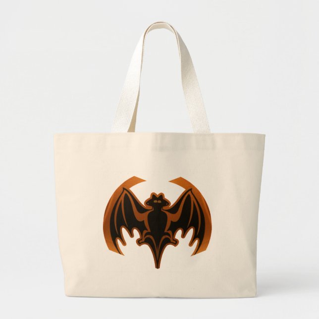 Bat The MUSEUM Zazzle Gifts Large Tote Bag (Front)