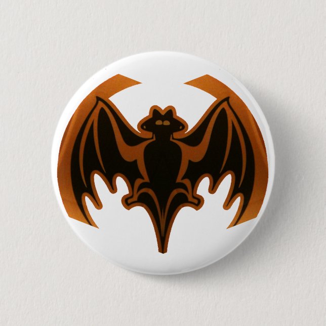 Bat The MUSEUM Zazzle Gifts Pinback Button (Front)
